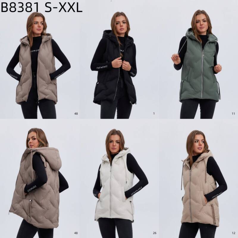 Kamizelka damskie Roz S-2XL, 1 Kolor Paczka 5 szt